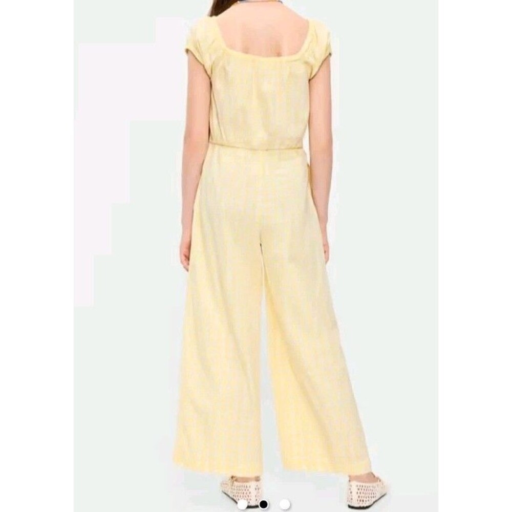 NWT Old Navy Girls Yellow Gingham Jumpsuit Size M (8) - Picture 3 of 12